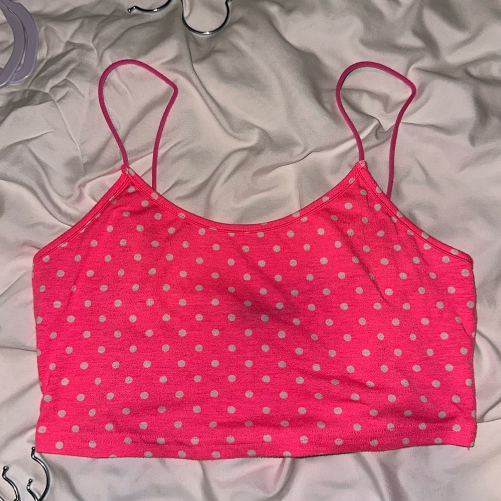 Pink crop top